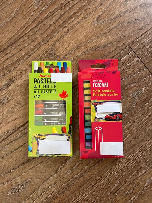 Kredki pastele olejne i pastele suche 12 kolorow