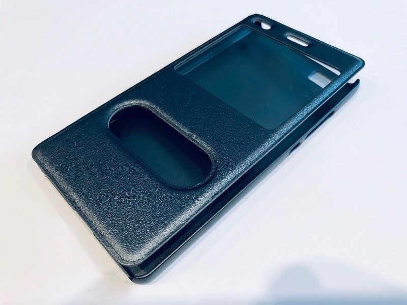 Etui Futerał S-View Cover - Huawei P8 Lite (Szary)