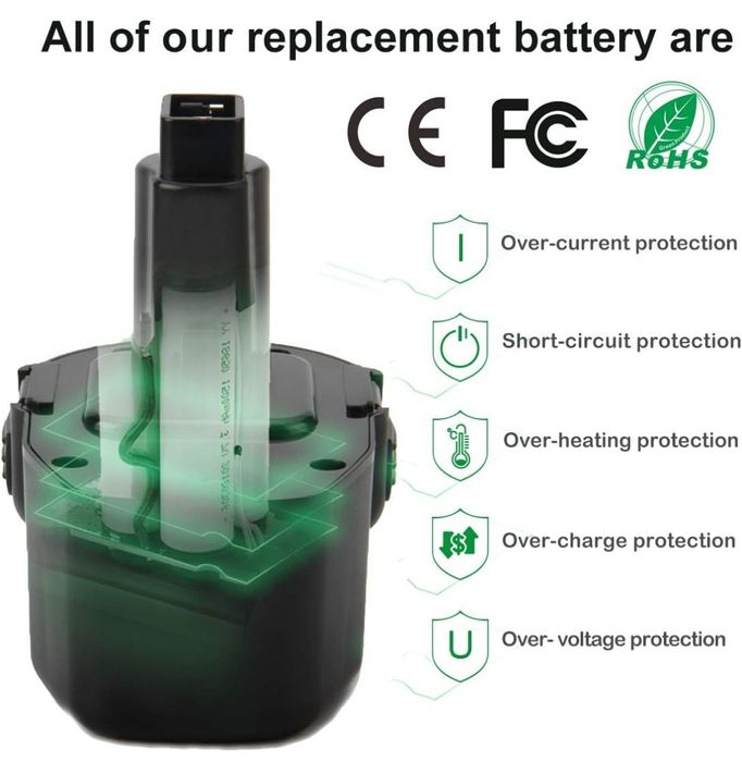 Akumulator Shentec DE9038 14.4V 3500mAh Ni-MH do Dewalt - zamiennik