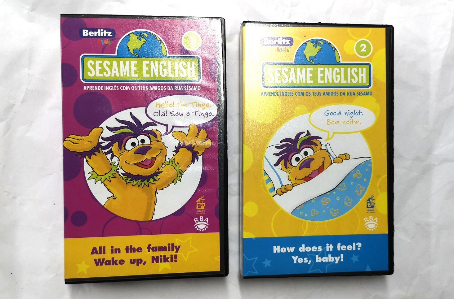 "Sesame English" - Filmes em cassete