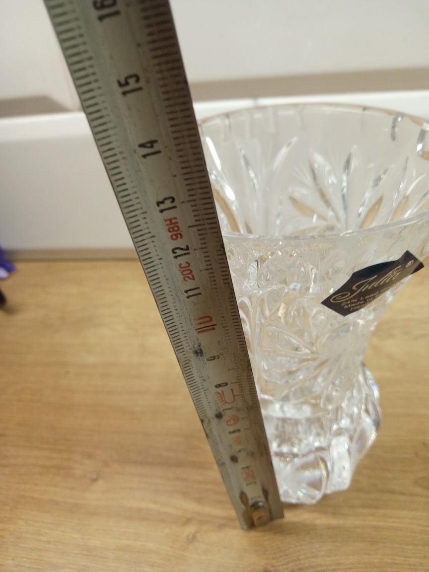 24% Lead Crystal Julia, wazon ręcznie robiony w Polsce