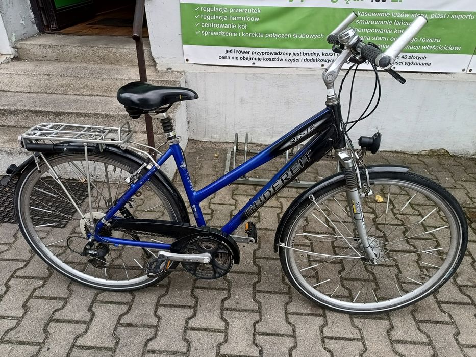 Niemiecki rower trekkingowy Gudereit RC-15/alu/ prądnica/Shimano altus