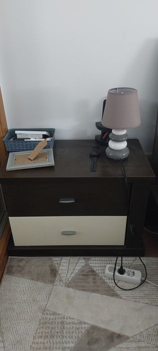 Pack colchao , cama , 2mesas de  cabeceira