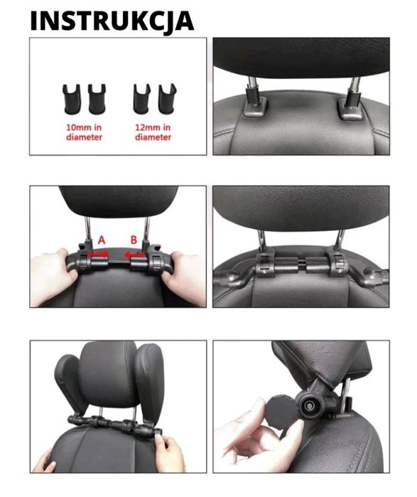 Zagłówek oparcie na głowę do samochodu