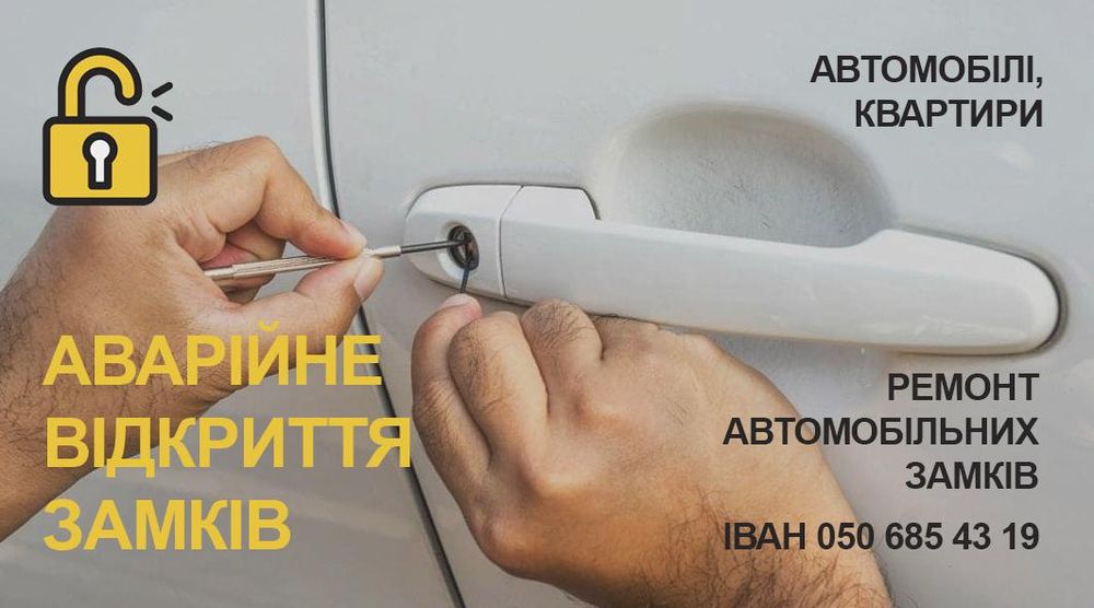 Открыть дверь авто, квартиры