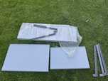 Parapet zewnętrzny aluminiowy malowany proszkowo kolor siwy