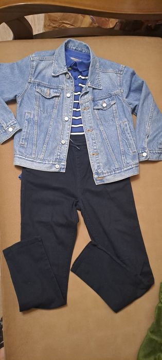 Куртка з деніма ,футболка-поло, джогери на різні розміри