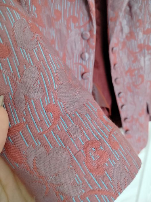 Mango żakiet żakardowy marynarka piękny kolor wzory S/M