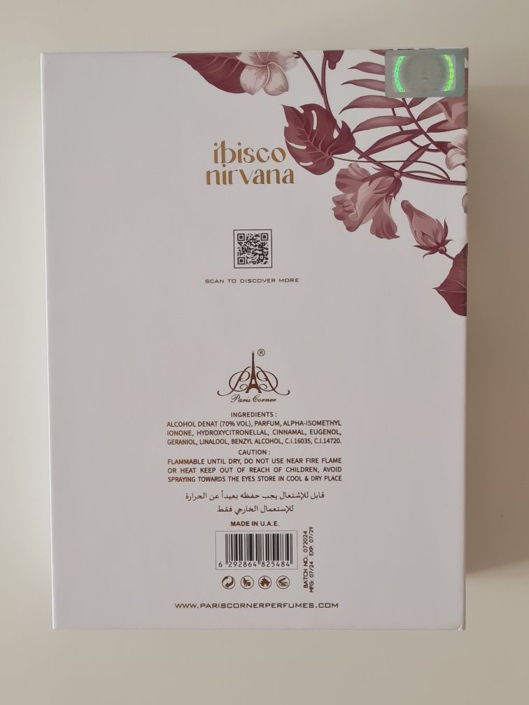 Paris Corner Ibisco Nirvana extraict de parfum 65ml