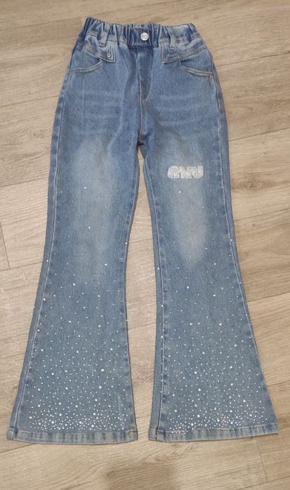 Джинси кльош для дівчинки 134-140 см
