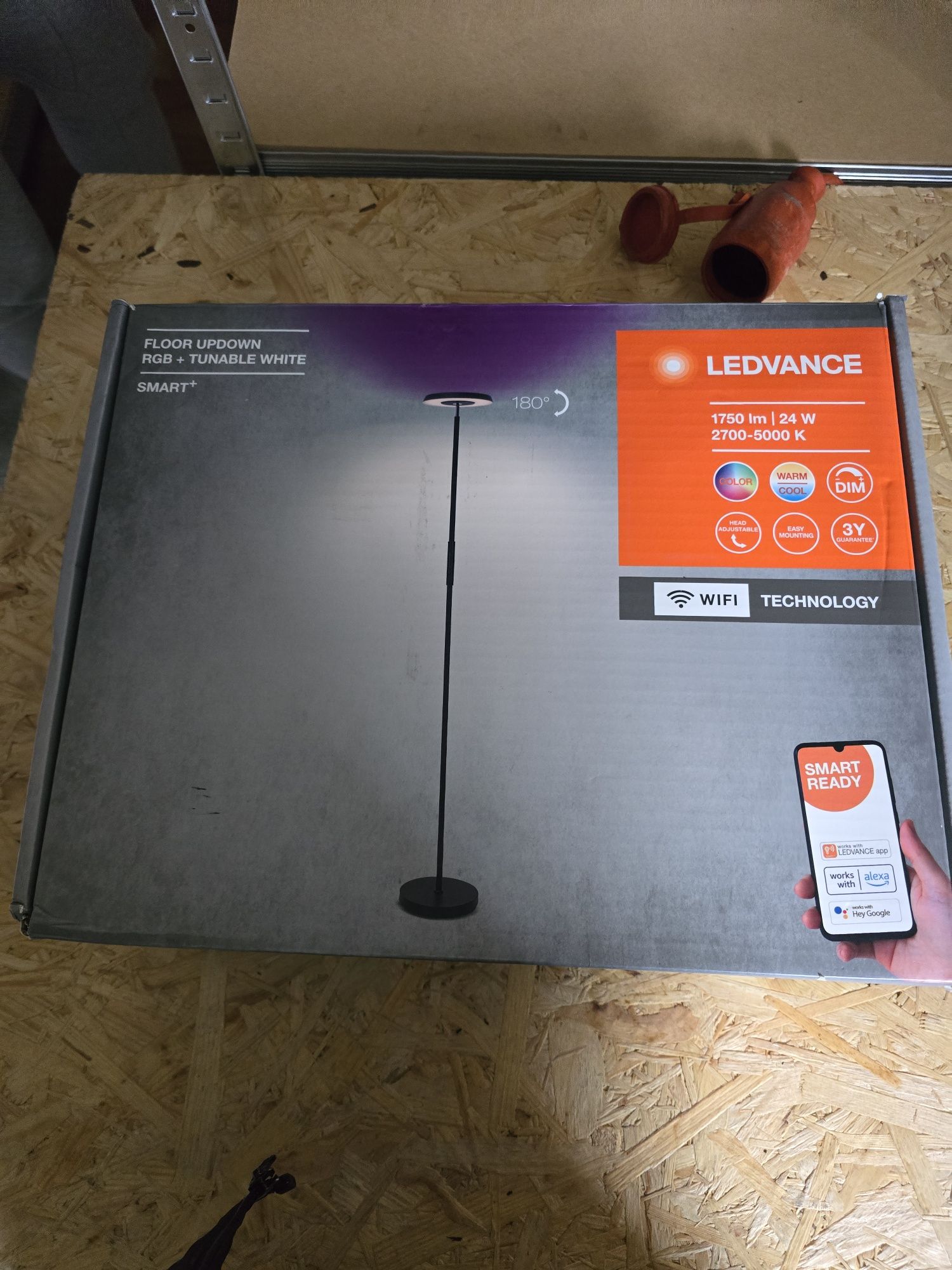 Ledvance - LED RGBW Ściemnialna lampa podłogowa