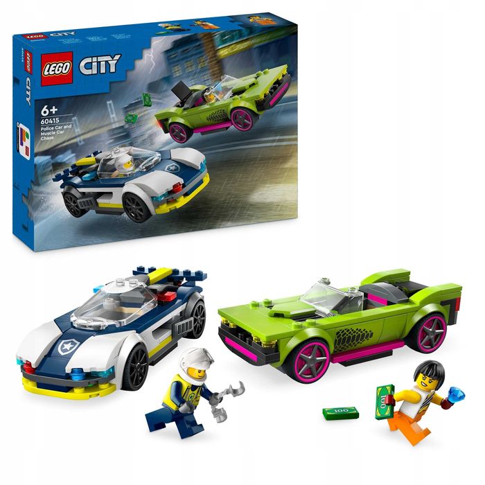 LEGO® City
Pościg radiowozu za muscle carem