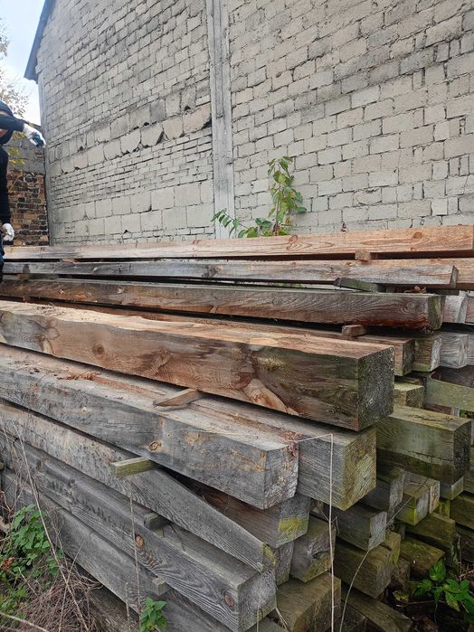 Płatwie dachowe 15x15cm suche długość ok 5m