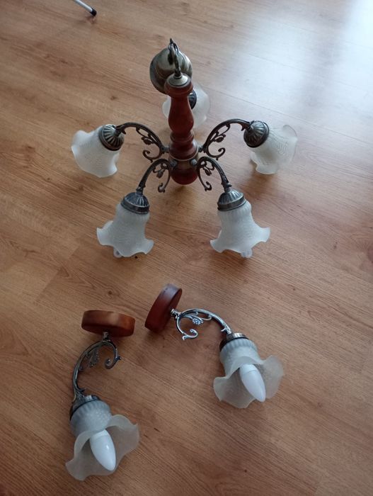 Żyrandol i dwa kinkiety