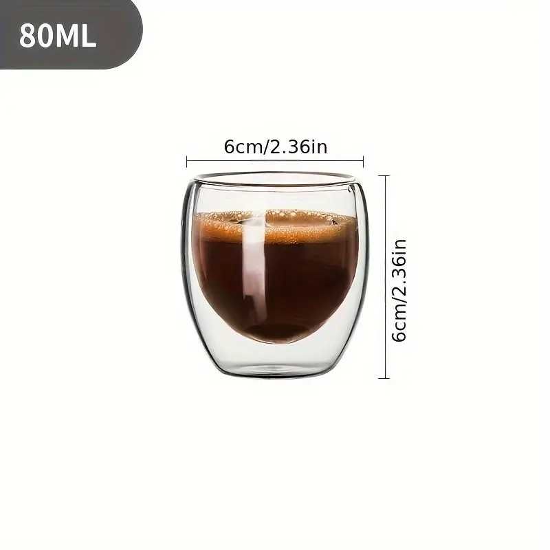 Conjunto Copos isolamento duplo chavena para bebidas café chá NOVO