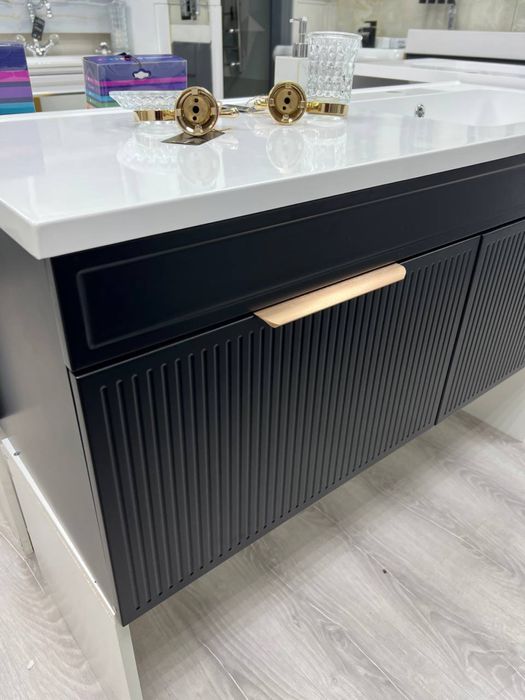Раковина з тумбою, тумба з раковиною, чорна раковина з тумбою
