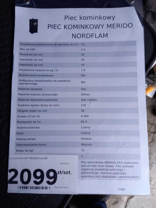 Kominek półżeliwny