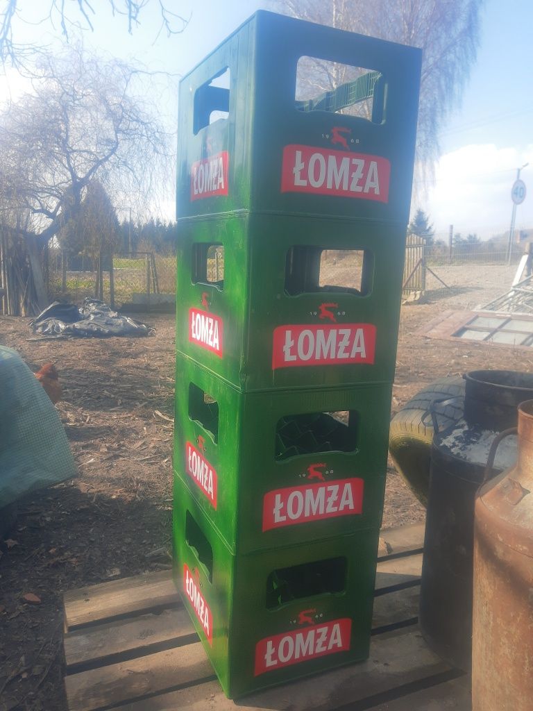 Skrzynka Łomża 0.5 krata transporter na piwo wino soki kompoty rarytas