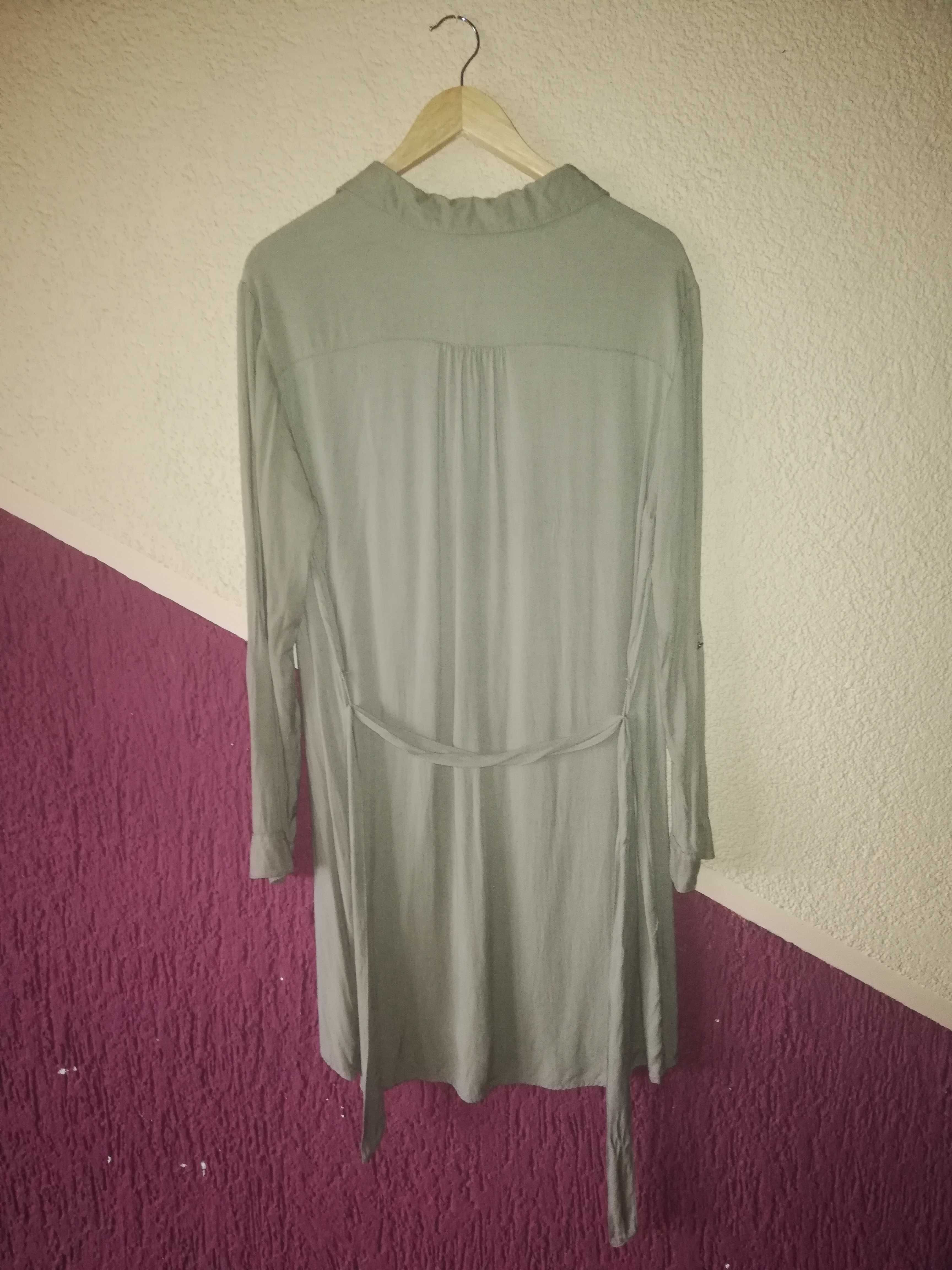 Koszulowa sukienka khaki, KIABI, rozm. 42/XL