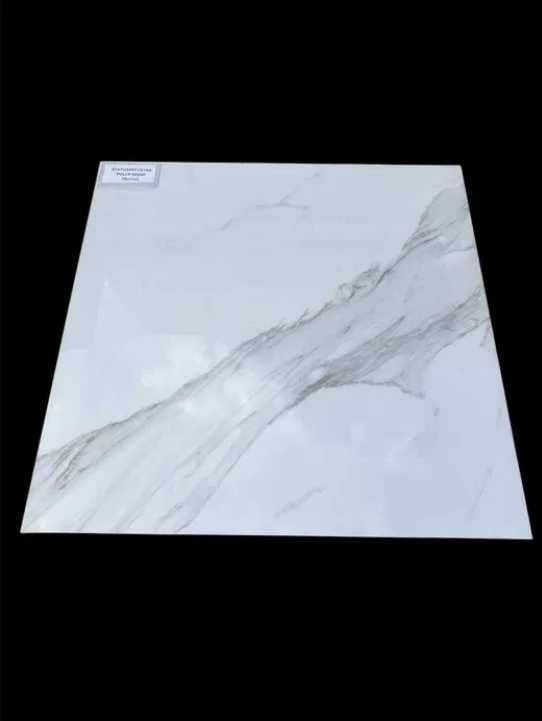 Płytka 60x60 gresowa ceramiczna Statuario poler szkliwiony