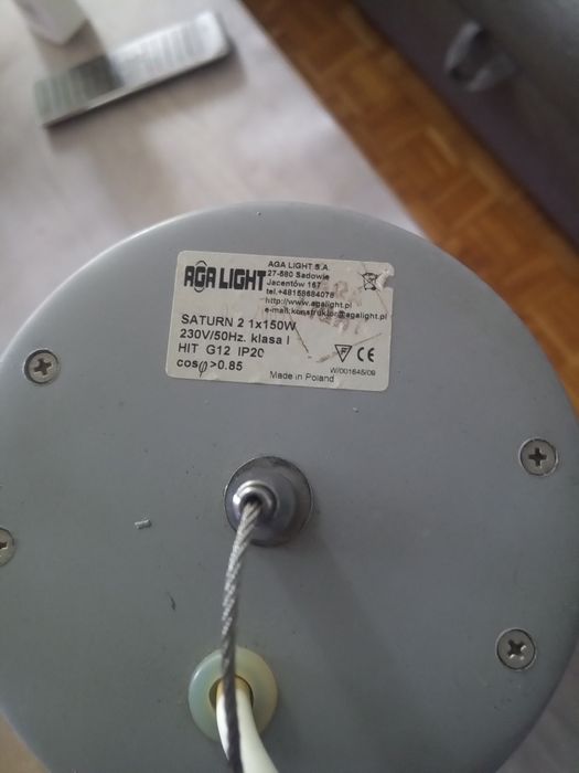 Lampa vintage retro industrial przemysłowa wiszaca AGA Light Saturn 2