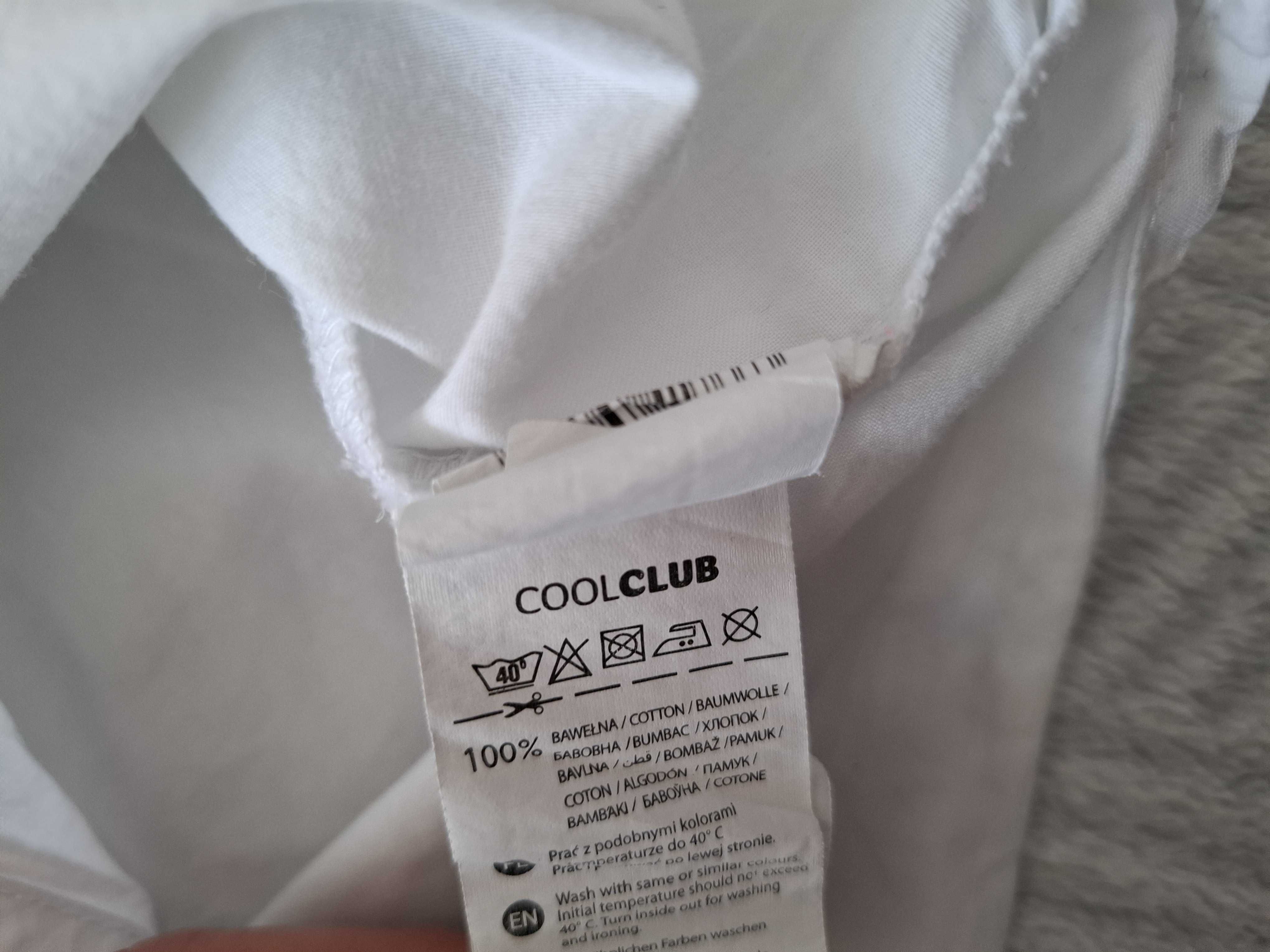 Koszula dla chłopca biała z muszką, CoolClub, rozm 110, po przejściach