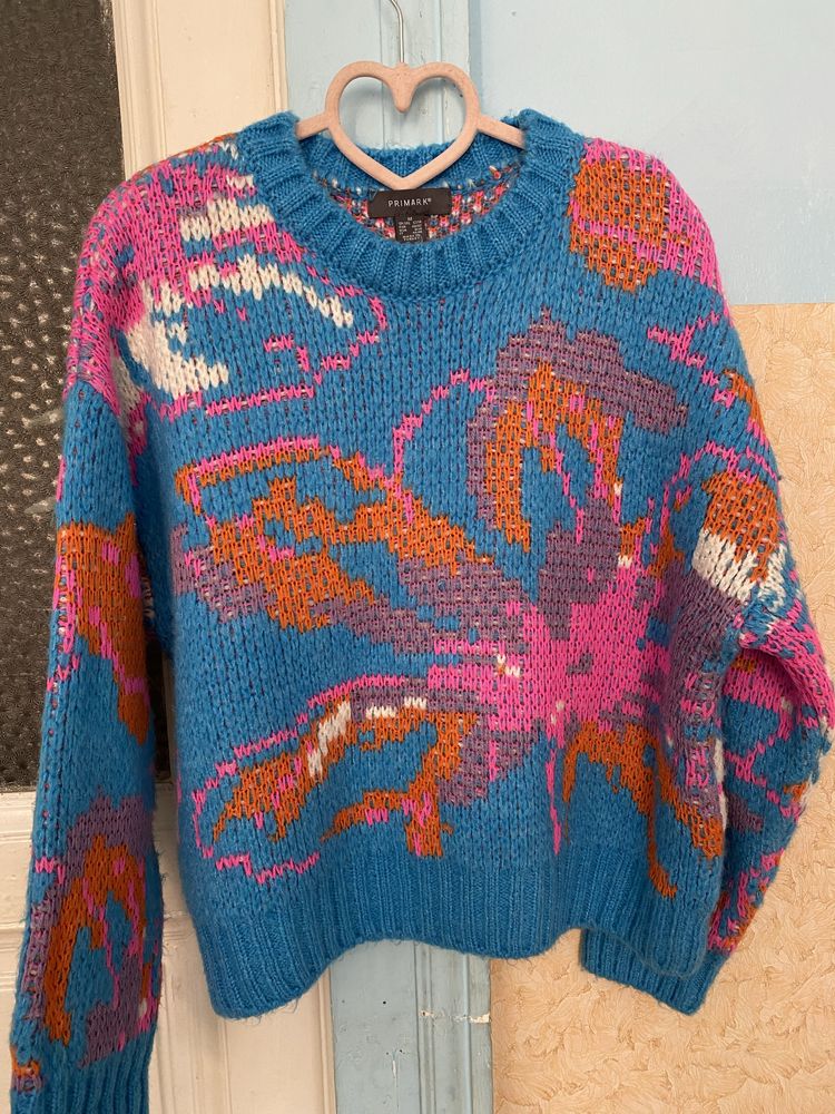 Свитер PRIMARK 44 S яркий красивый