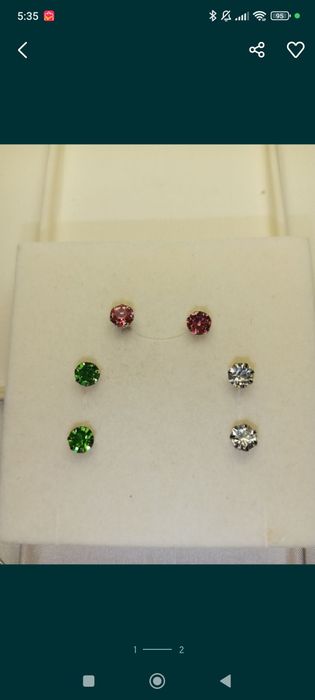 Srebrne kolczyki komplet 12 par nowe