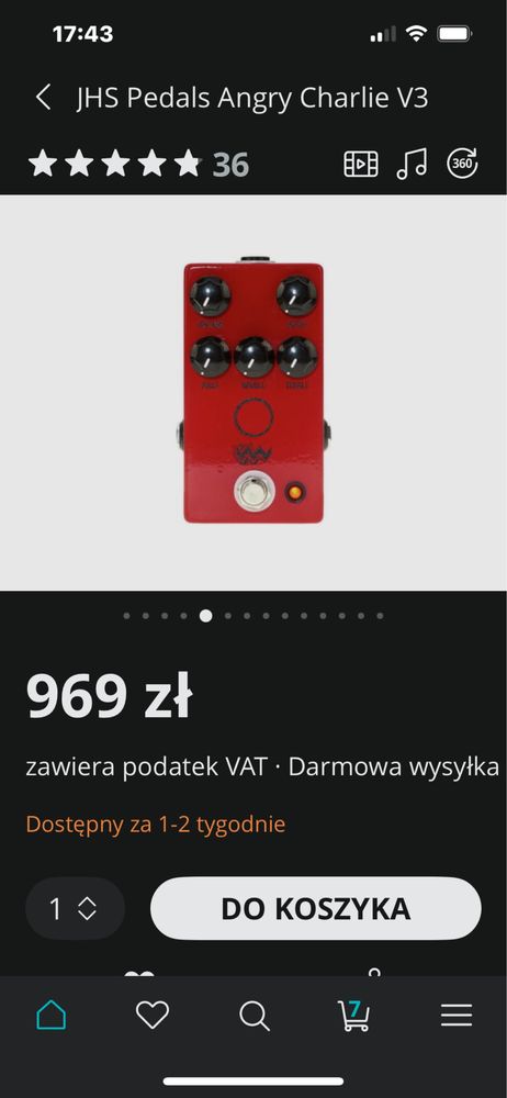 Nux Cerberus efekt gitarowy