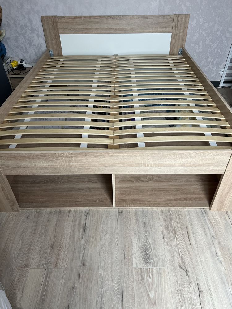 Ліжко двоспальне з шухлядами (без матрацу)
