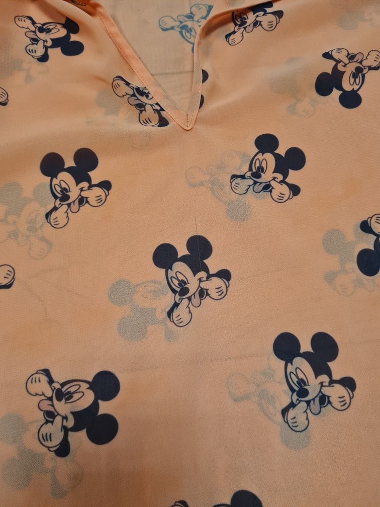 Bluzka tunika koszula mgiełka O'la Voga Mickey Minnie Mouse