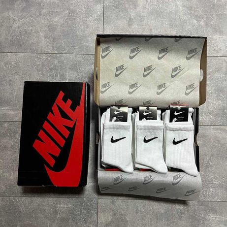 Шкарпетки Nike FitDRY набір 12 пар + подарунковий бокс ч/б