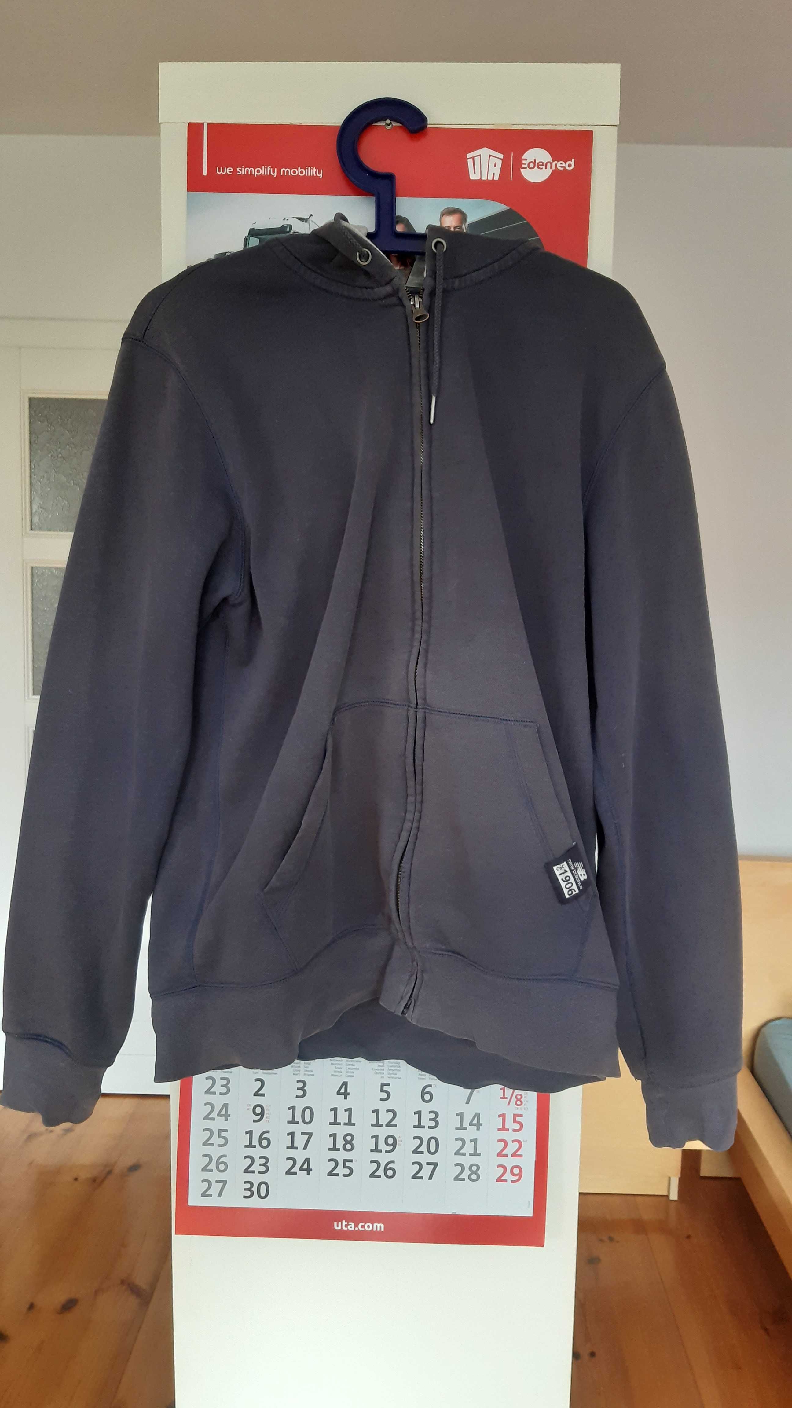 Bluza męska rozpinana z kapturem New Balance rozmiar L