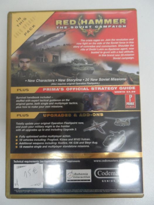 Jogos PC versão GOLD série Operation Flashpoint NOVO!
