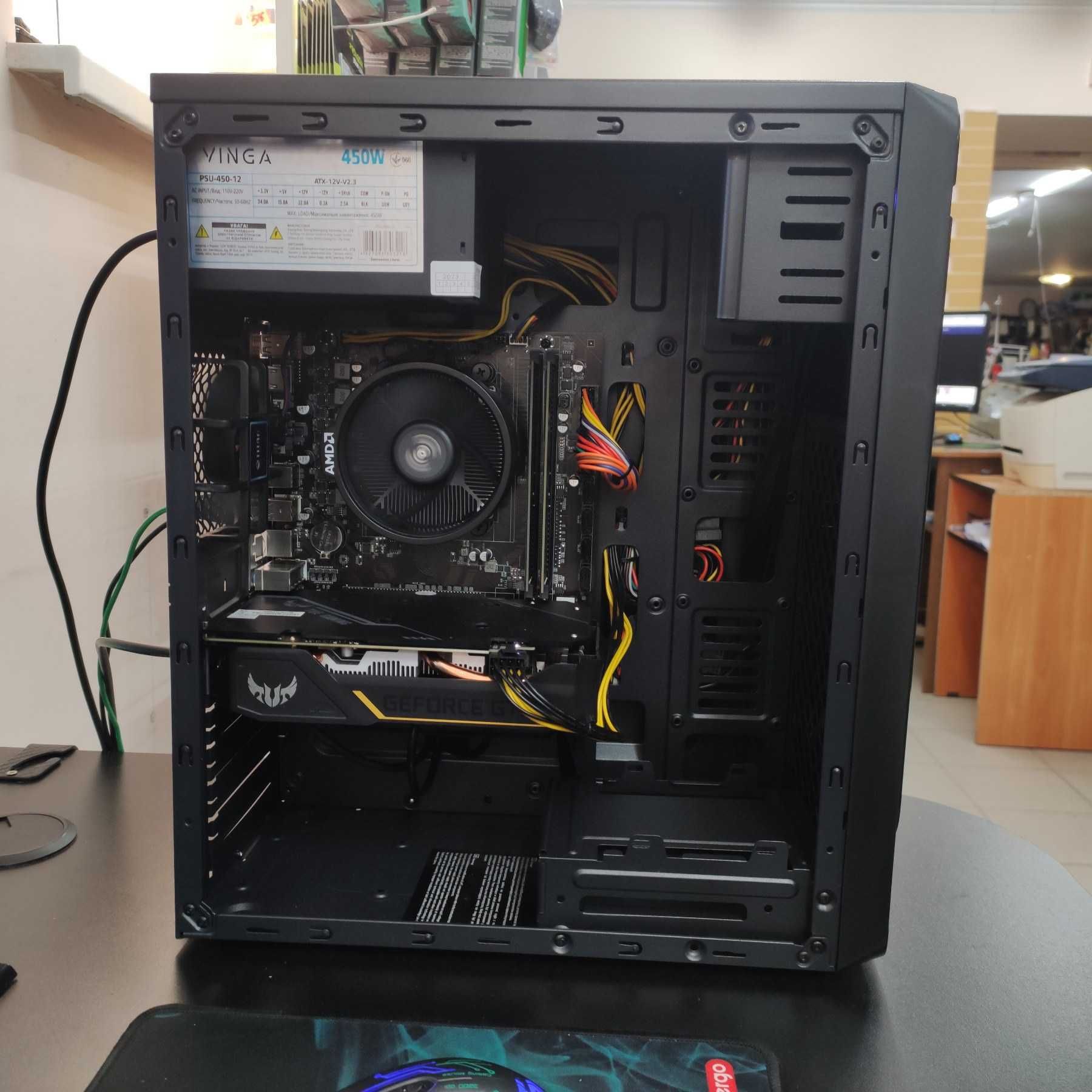 Компютер Новый Ryzen 5 5500, 16GB DDR4, GTX 1660 Ti 6GB, SSD 512GB m2