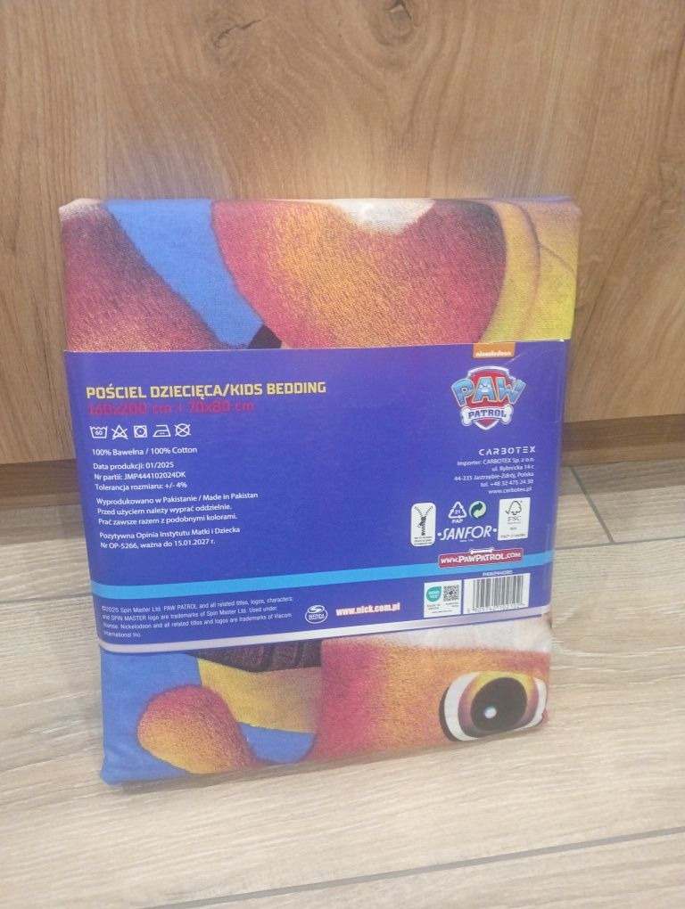 Pościel dziecięca bawełniana PSI PATROL 160x200 dwustronna