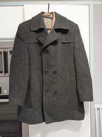 Płaszcz zimowy męski z flauszu elegancki 176 L