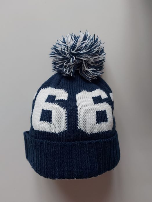 Czapka firmy Next 1-2 lat granatowo- biała