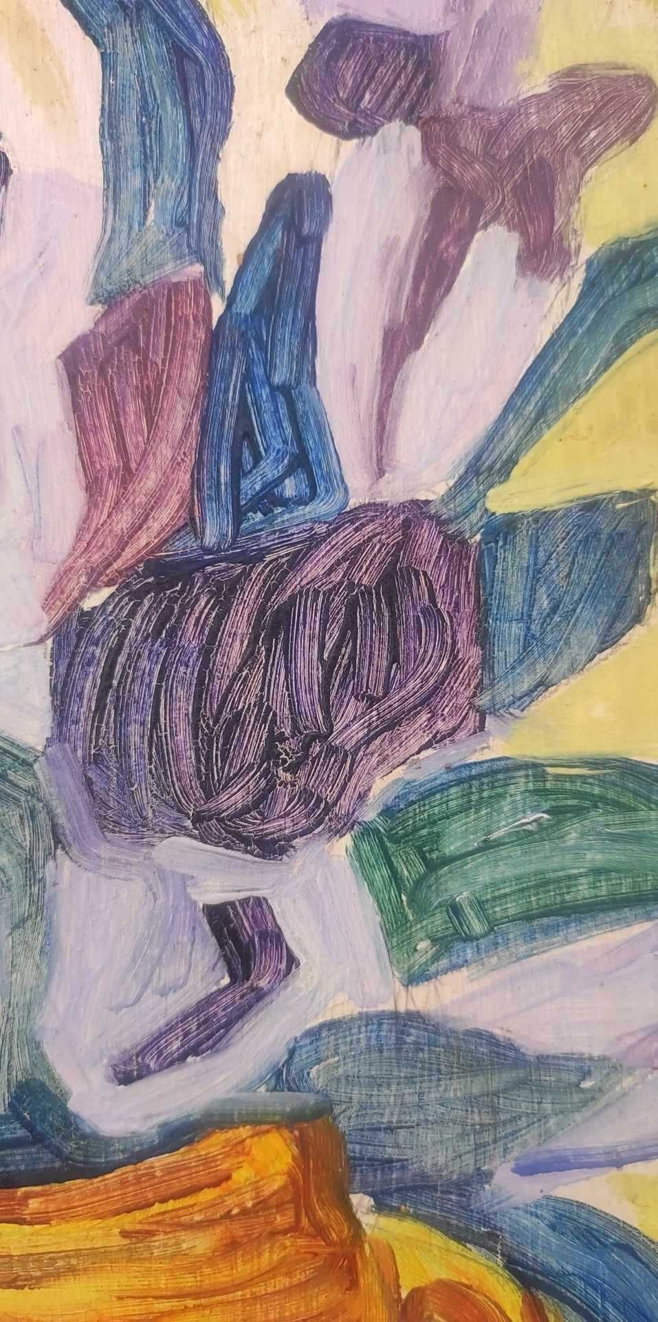 Vaso com arranjo de flores - pintura a óleo antiga - Quadro - Van Gogh