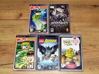 Gry PSP Ben 10 Resistance Retribution Lego Batman The Video Game Shrek
