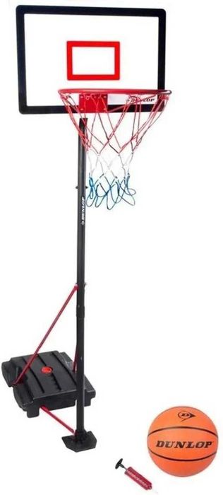 Nowy Zestaw Koszykówki Dunlop Regulacja 205 Stojak Piłka Pompka