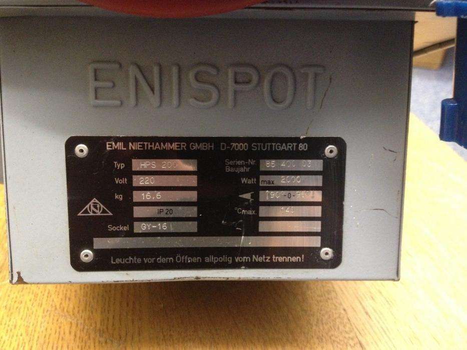 Projector recorte EMIL Niethammer Enispot HPS200/230 2KW