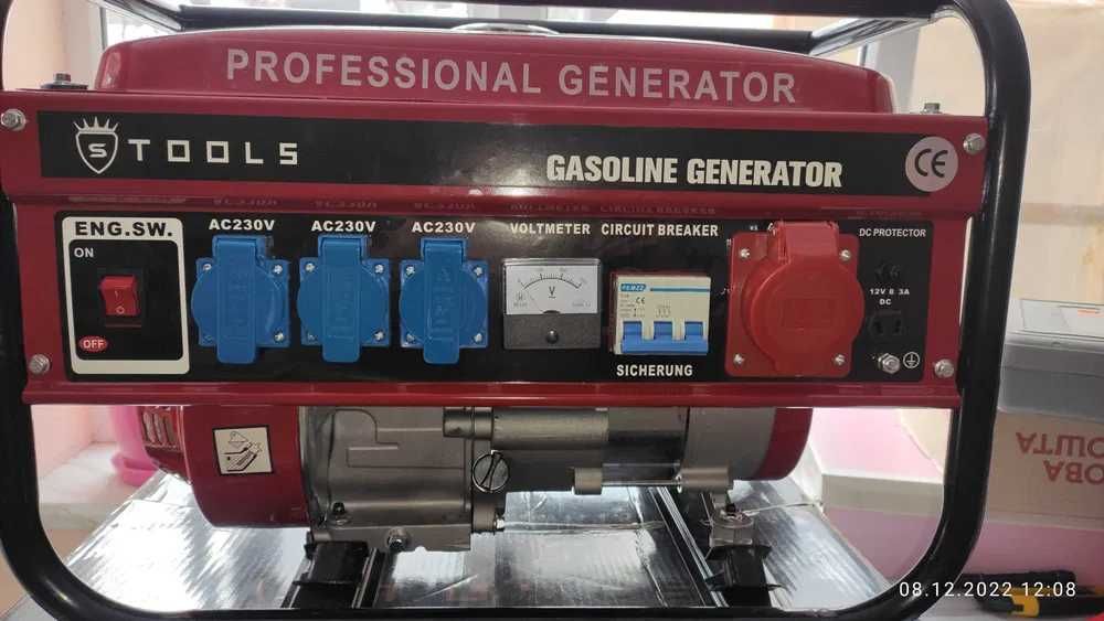 Бензиновий генератор E-Tools 6500W