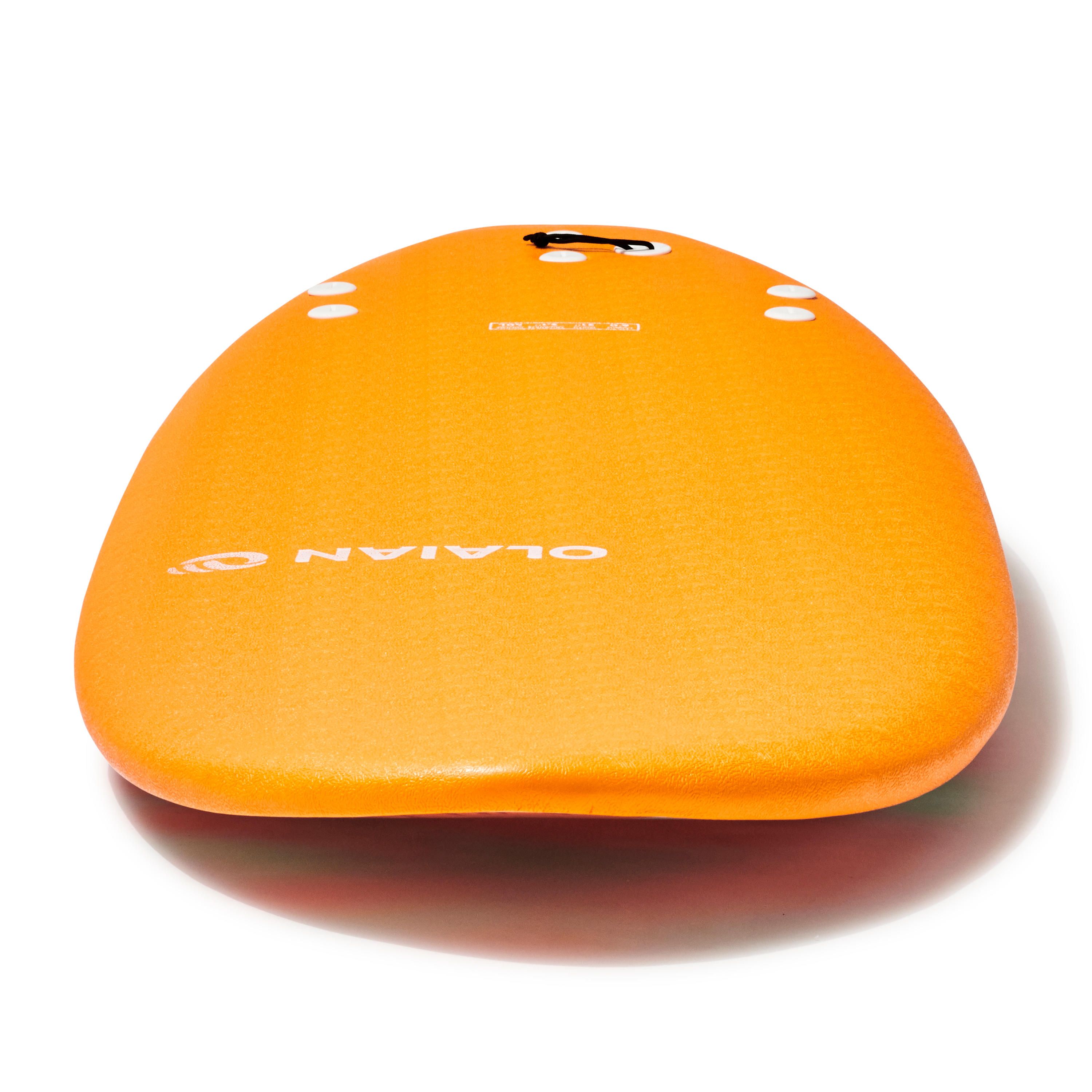 PRANCHA DE SURF ESPUMA 500 6'. Inclui 1 leash e 3 quilhas.