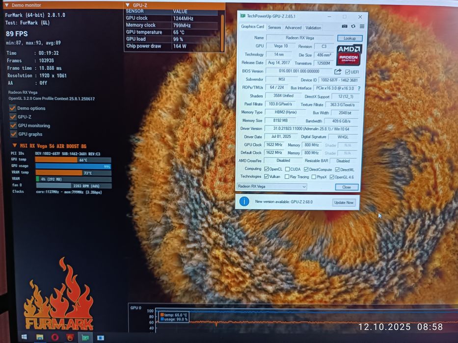 Відеокарта vega air boost oc 8gb тести на фото,тест по відеозв'язку