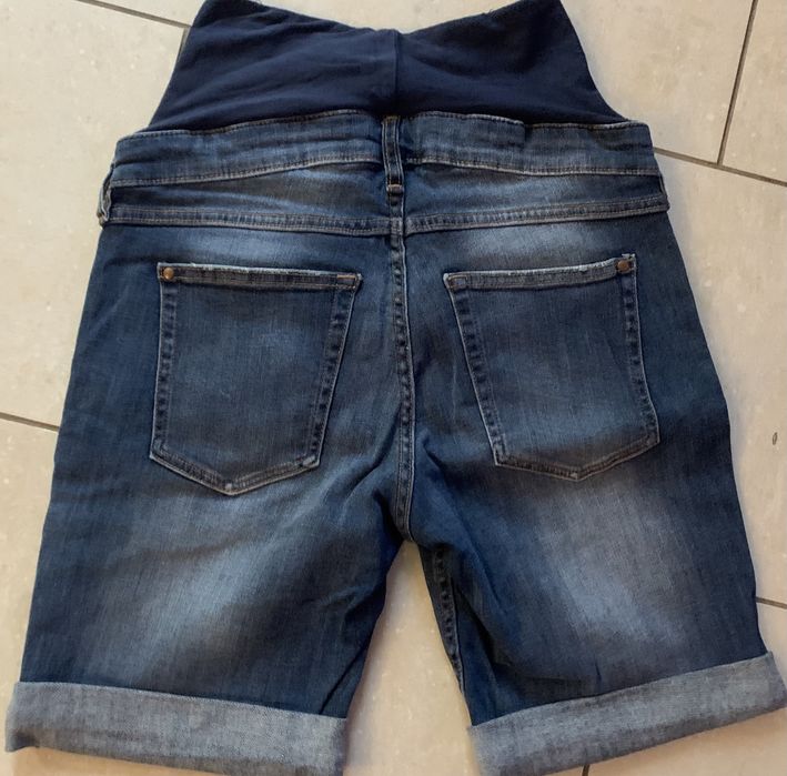 H&M mama krótkie spodenki jeans ciążowe r. 34/36 szorty,extra stan