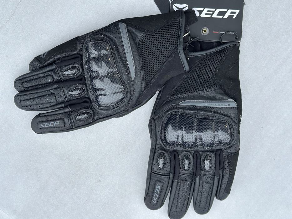 Krotkie rekawice motocyklowe Seca Summer Short II Perforacja, Ochrona!