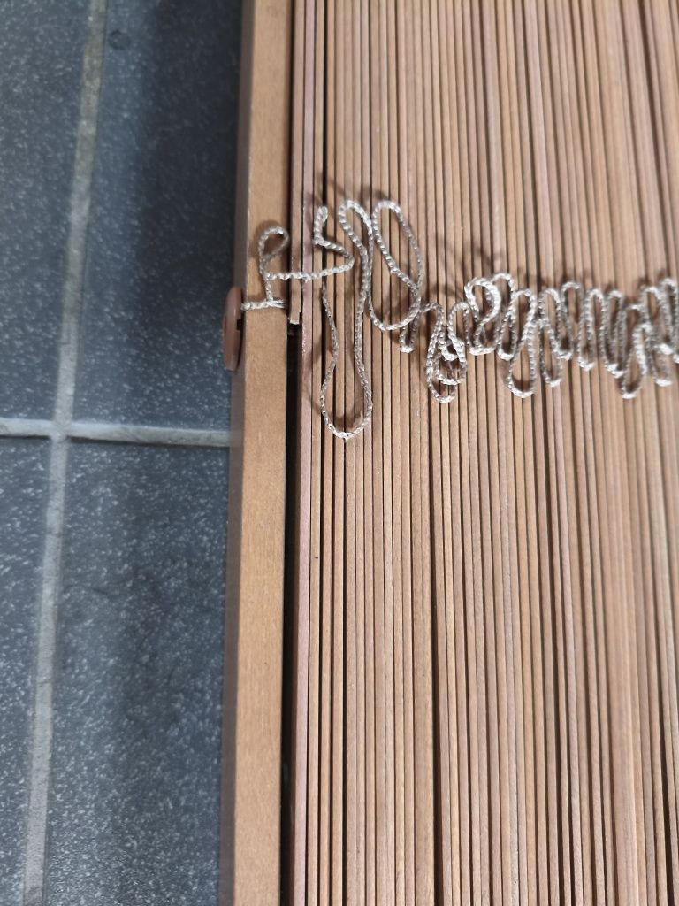 Żaluzje drewniane 80x250 cm. Listwa 27mm
