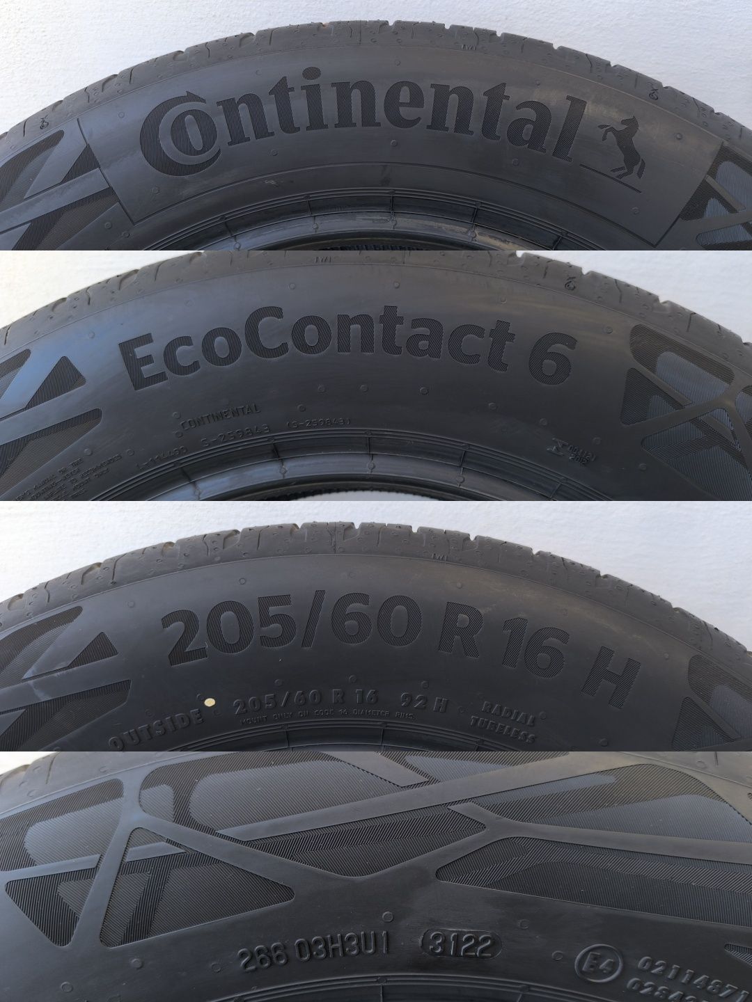 2022r 4 x 205/60/16 Continental Eco Contact 6 Opony Letnie Wysyłka