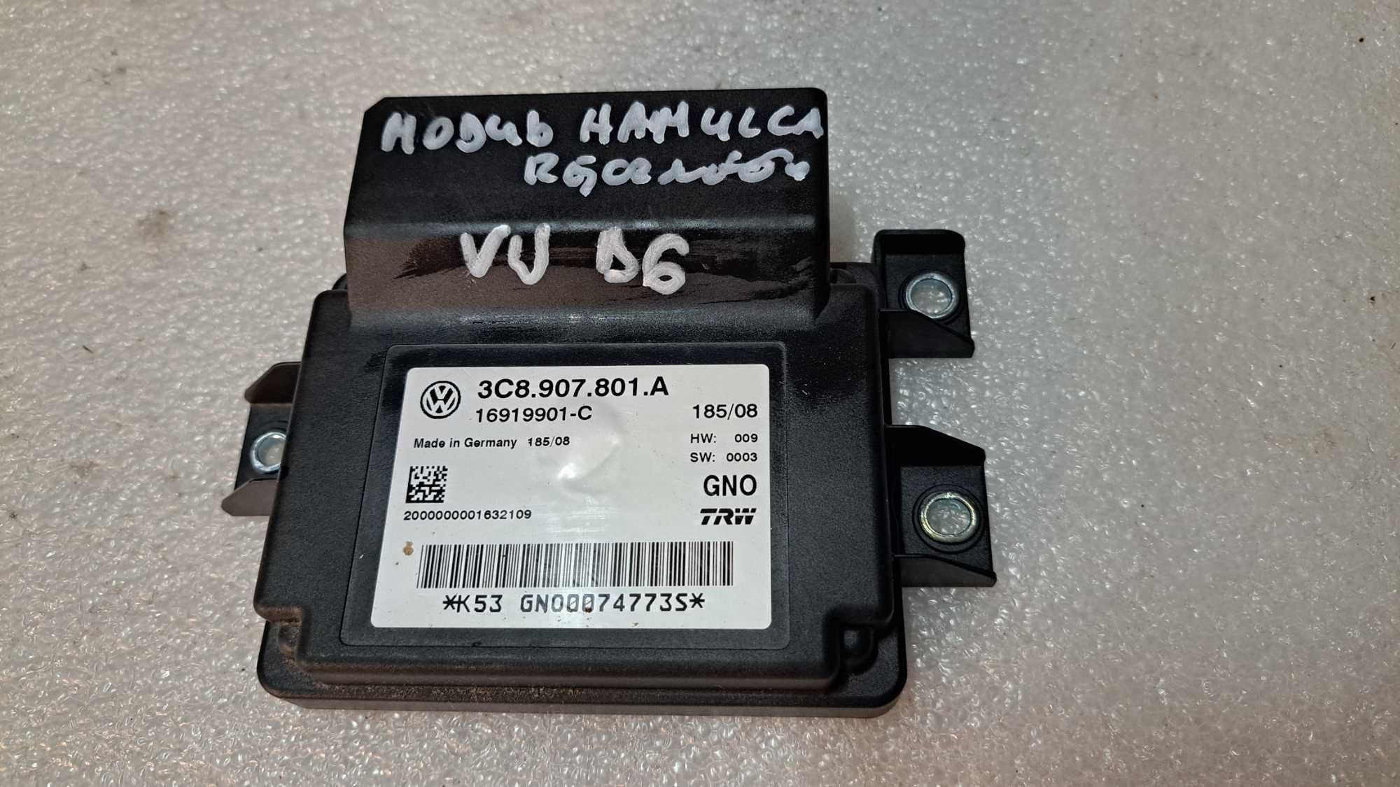 Moduł sterownik hamulca ręcznego Volkswagen Passat B6 -801A